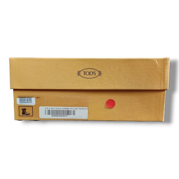 Tod's Diamond Quilted Lace-up Boot In Black Multi Size 34.5 (US 4.5) - Picture 5 of 16